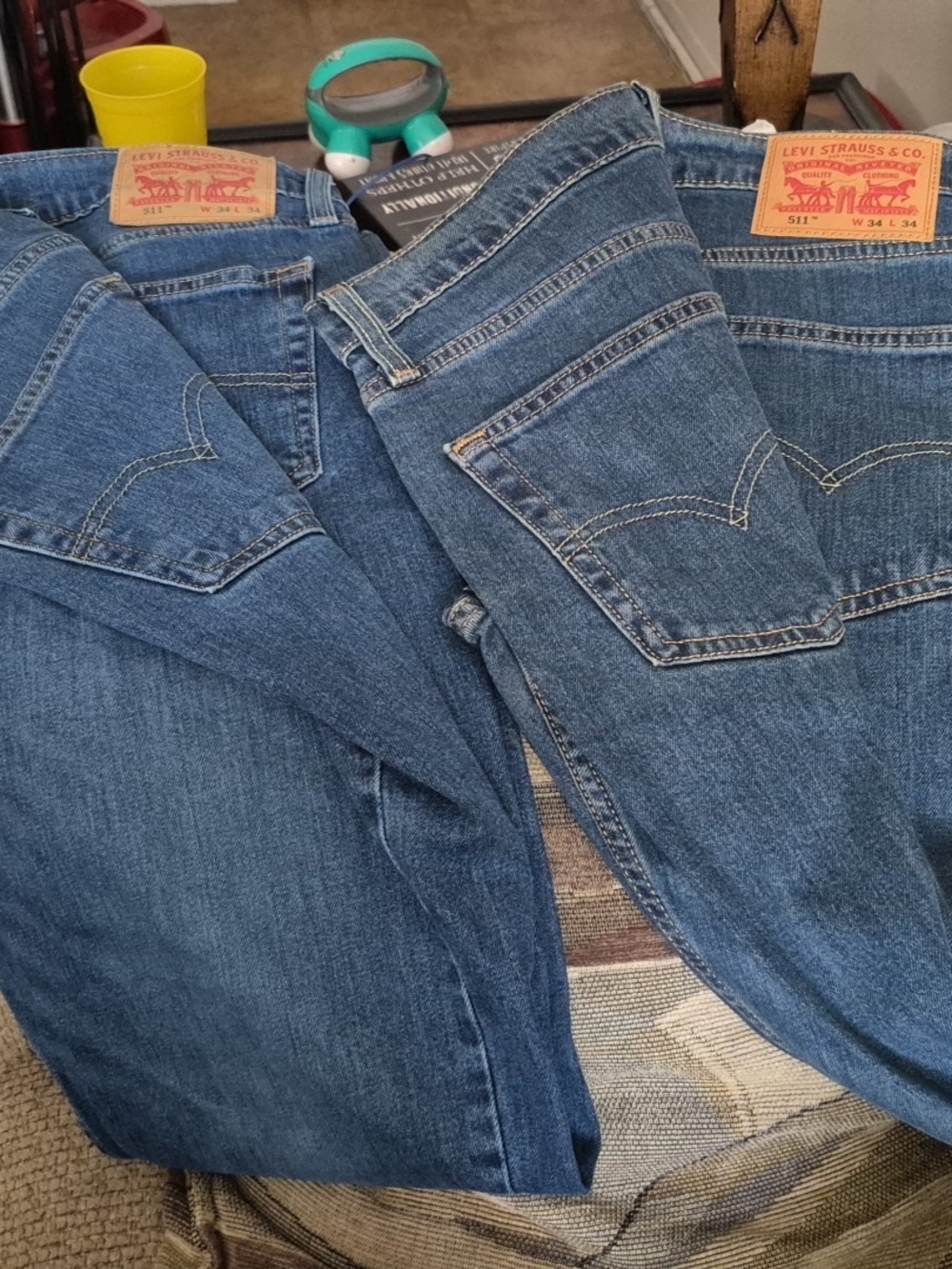 Levi's Relaxed Fit Blue Denim Jeans - Men's